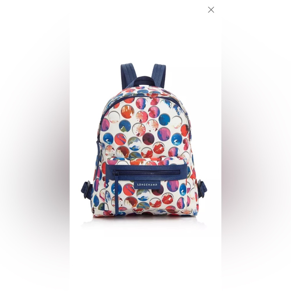 Longchamp Multicolor Polka Dot Backpack